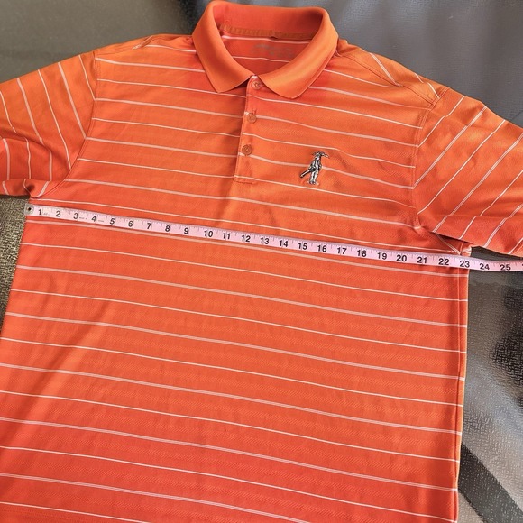 Nike Golf Polo Shirt Mens Large Dri Fit Performance Active Logos Breathable - Picture 5 of 7